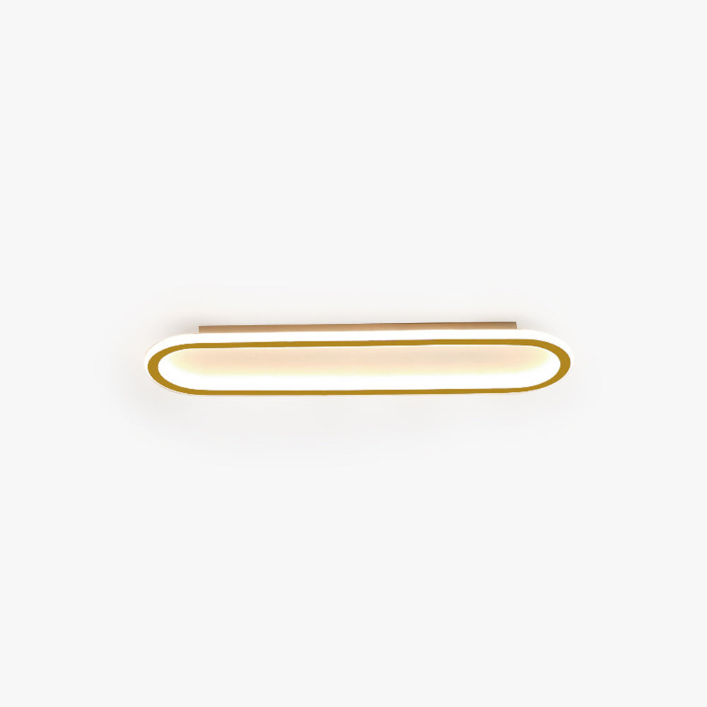Quinn RechteckigDeckenleuchte Schwarz/Gold Schlaf/Wohnzimmer