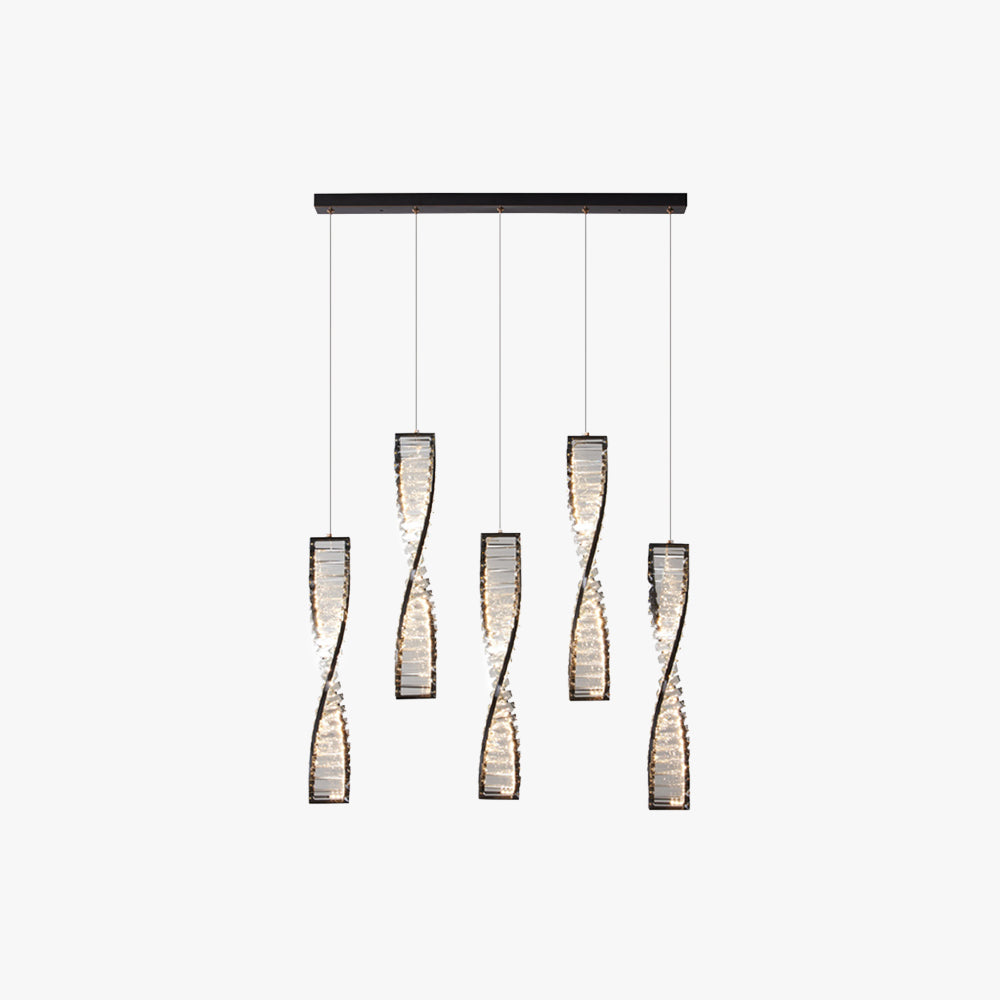 Kristy Moderne LED Pendelleuchte Schlafzimmer/Wohnzimmer Kristall