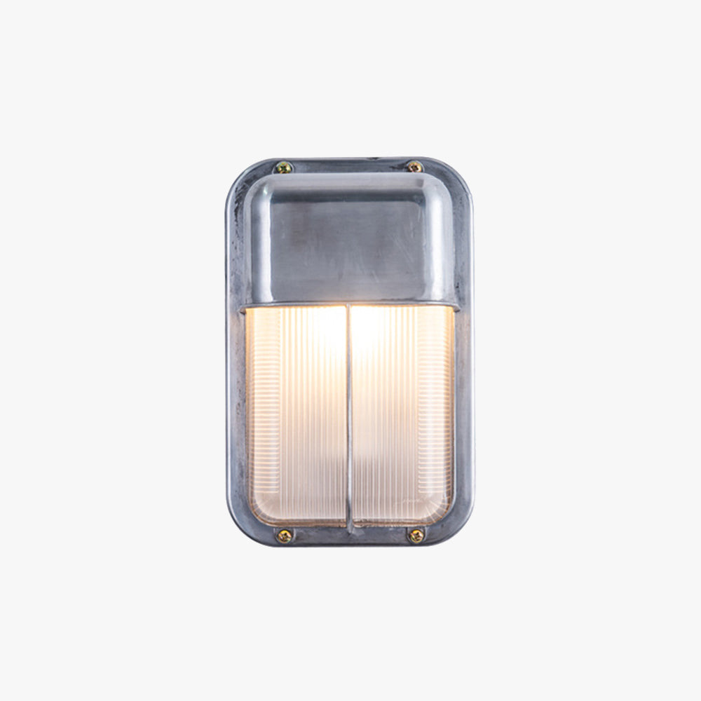 Ray Wasserdichte Wandleuchte Modern Silbrig,Außen, Metall Glas