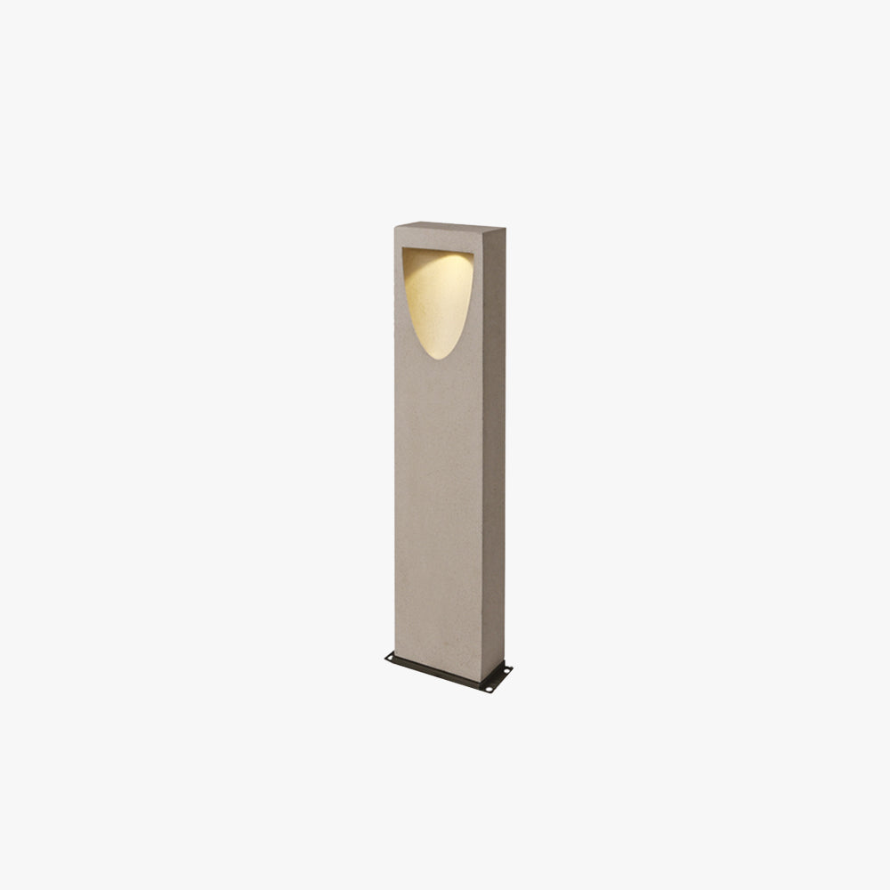 Ray Reflektion Minimalistisch Außen-Pollerleuchte Grau, Metall & Aluminium