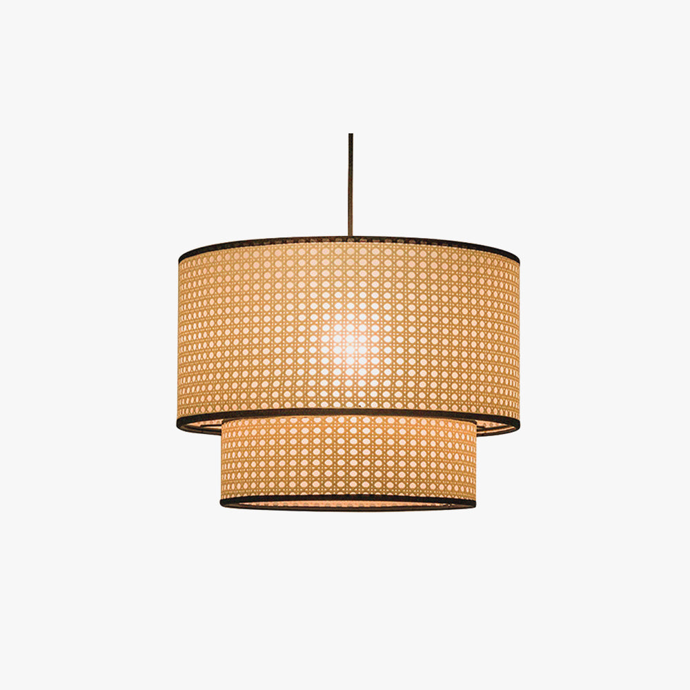 Ritta Pendelleuchte, doppellagig, Durchmesser 40/50 cm