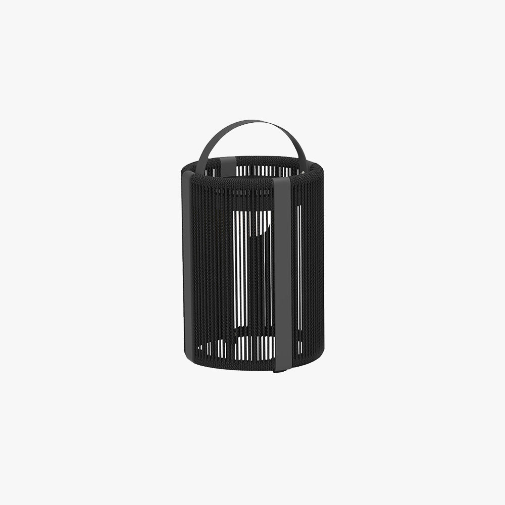 Ray Minimalistische LED Stehleuchte Schwarz Garten/Flur Metall Fiber
