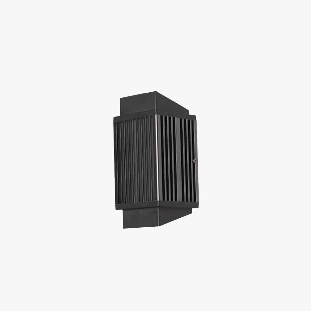 Ray Modern Rechteckige LED Außenwandleuchte Metall Acryl Garten Terrasse