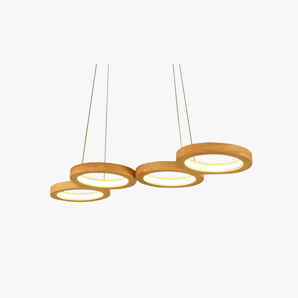 Arisha Modern Block Holz/Acryl LED Pendelleuchte Wohnzimmer
