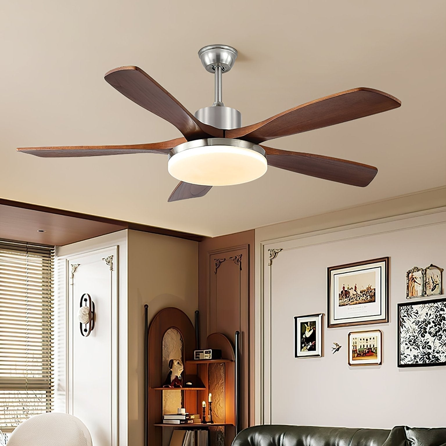 Orvian Deckenventilatorleuchte mit integrierter LED-Beleuchtung