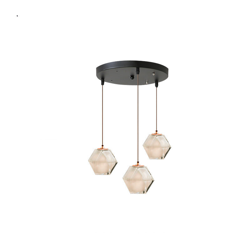 Valentina Design LED Pendelleuchte Metall/Glas Ess/Schlafzimmer