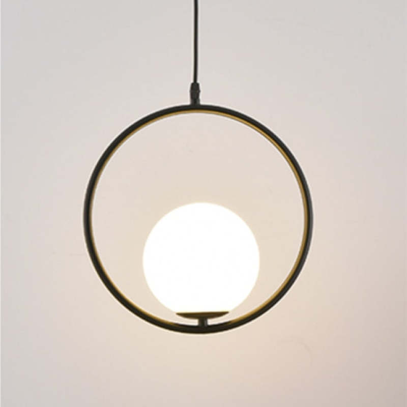 Valentina Modern LED Rund Pendelleuchte Schwaz Esszimmer/Wohn/Schlafzimmer Metall Glas