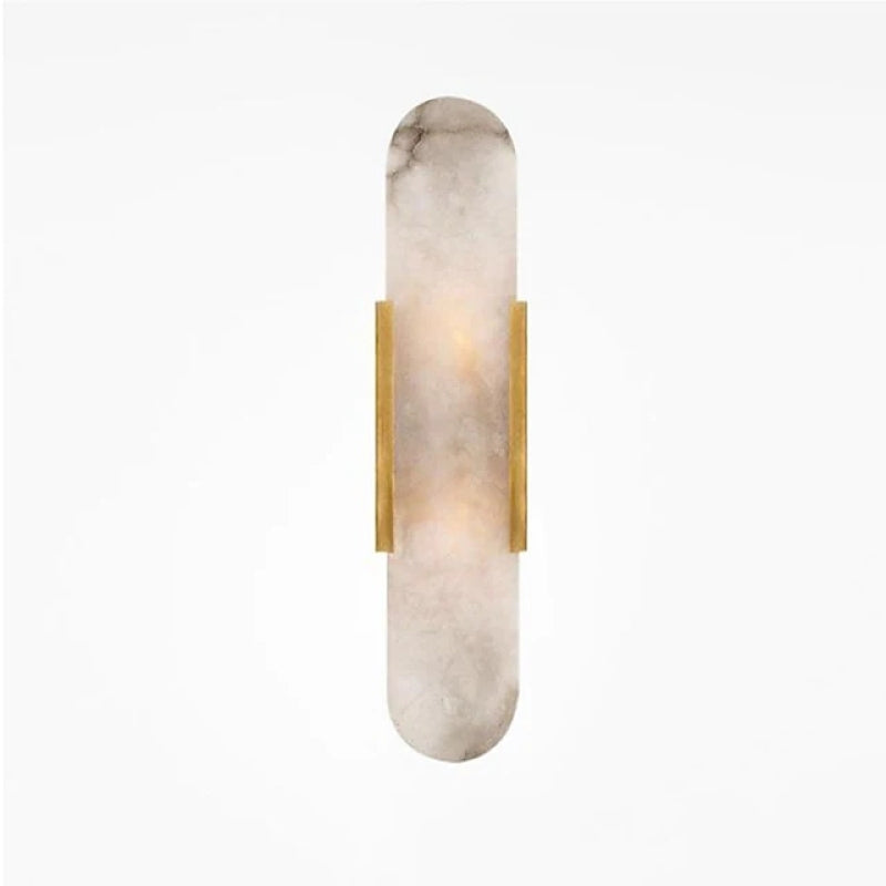 Arisha LED Wandleuchte Schwarz/Gold Ess/Schlafzimmer Metall/Dolomite
