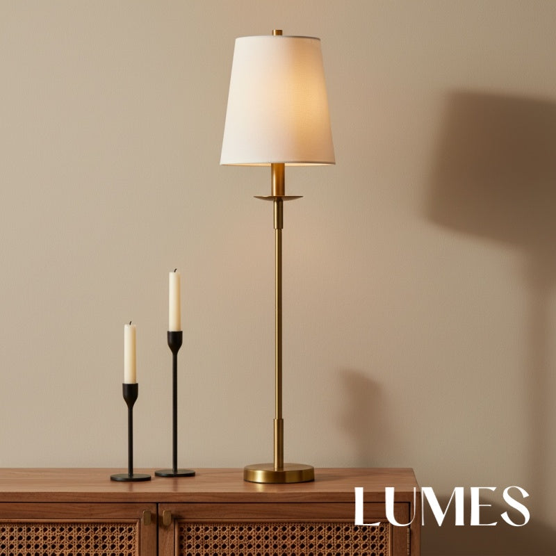 Detail des Leinenlampenschirms der Rowan Lampe