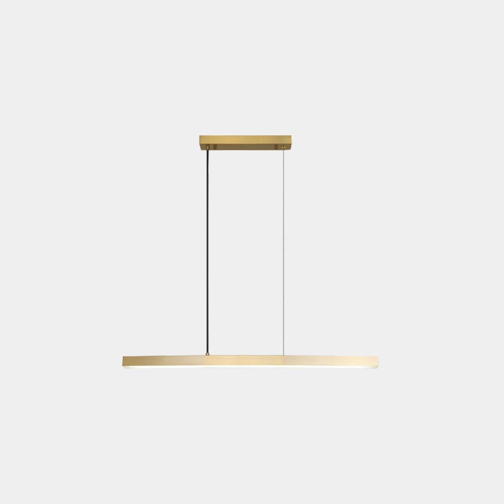 Pendelleuchte Messing Linear Dimmbar LED, Schwarz / Gold