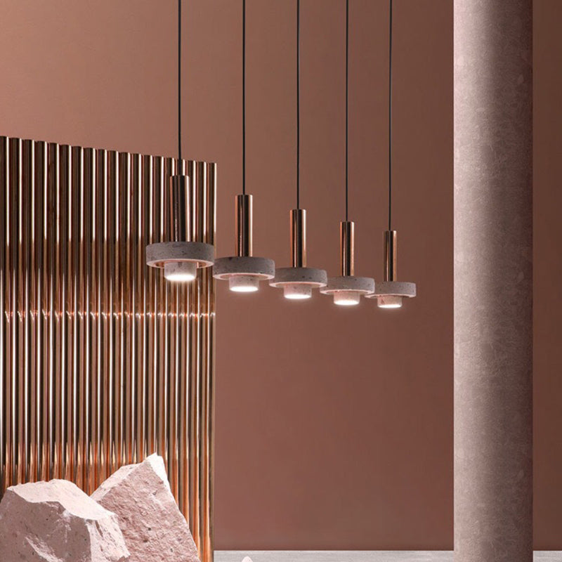 Arisha Modern LED Pendelleuchte Zylinder Wohn/Schlafzimmer Metall