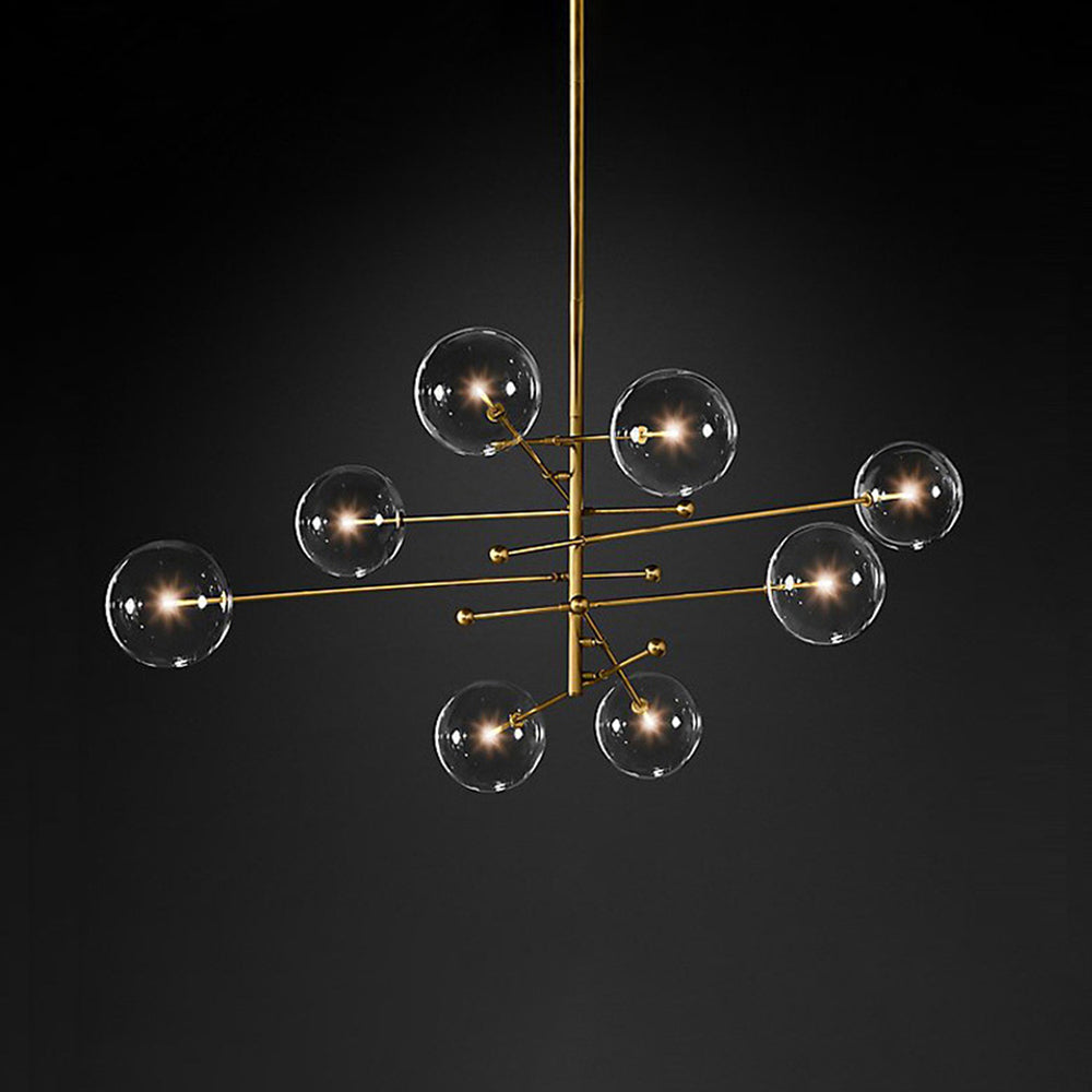 Valentina Luxus  Pendelleuchte Wohnzimmer/Esszimmer Schwarz Glas
