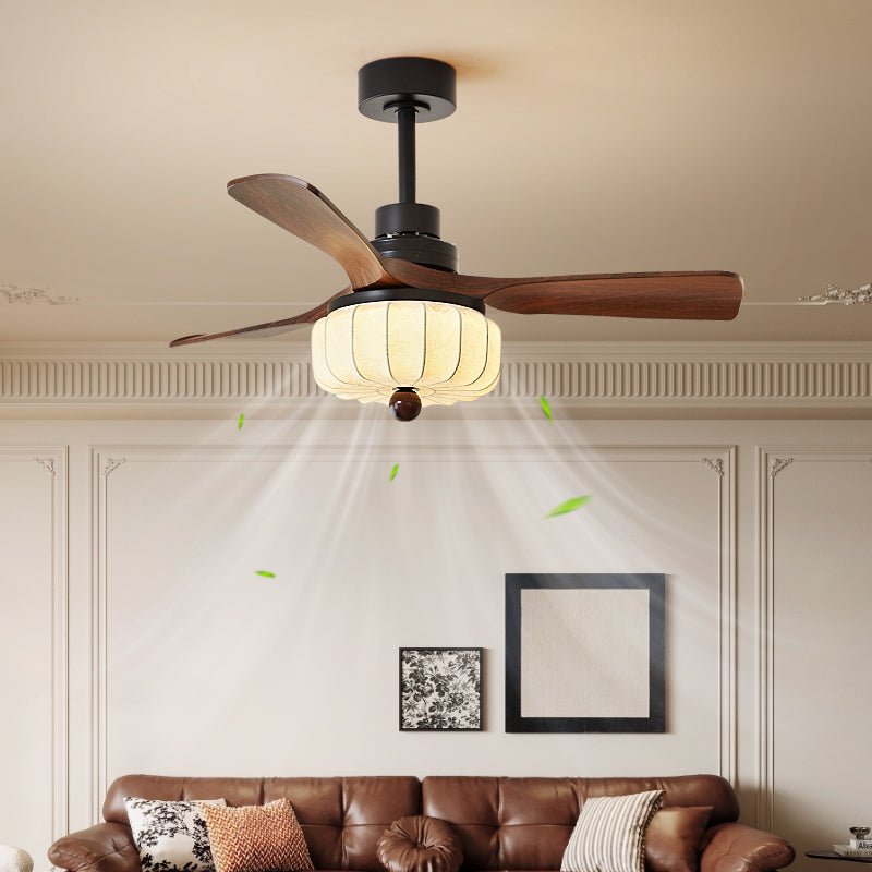 Svelk Vintage Deckenventilator mit Beleuchtung, 42 Zoll Durchmesser