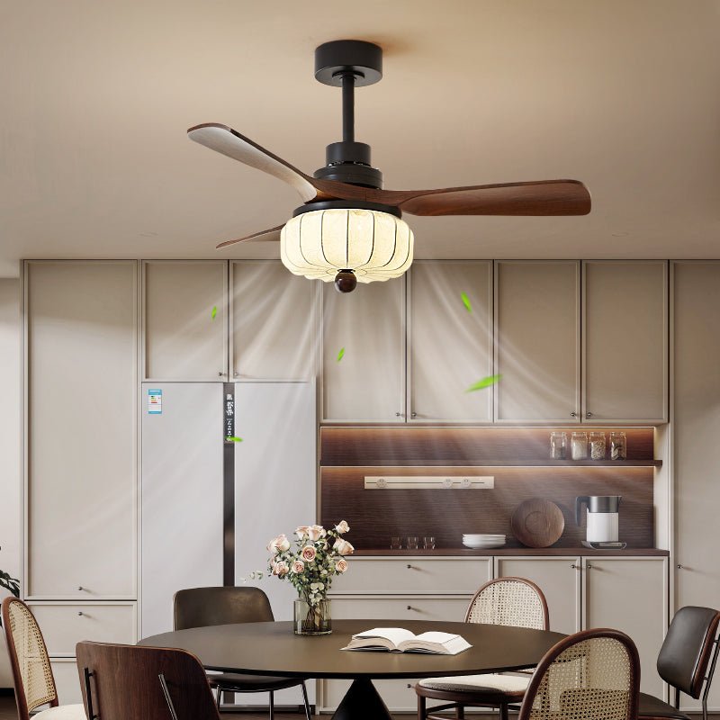 Svelk Vintage Deckenventilator mit Beleuchtung, 52 Zoll Durchmesser