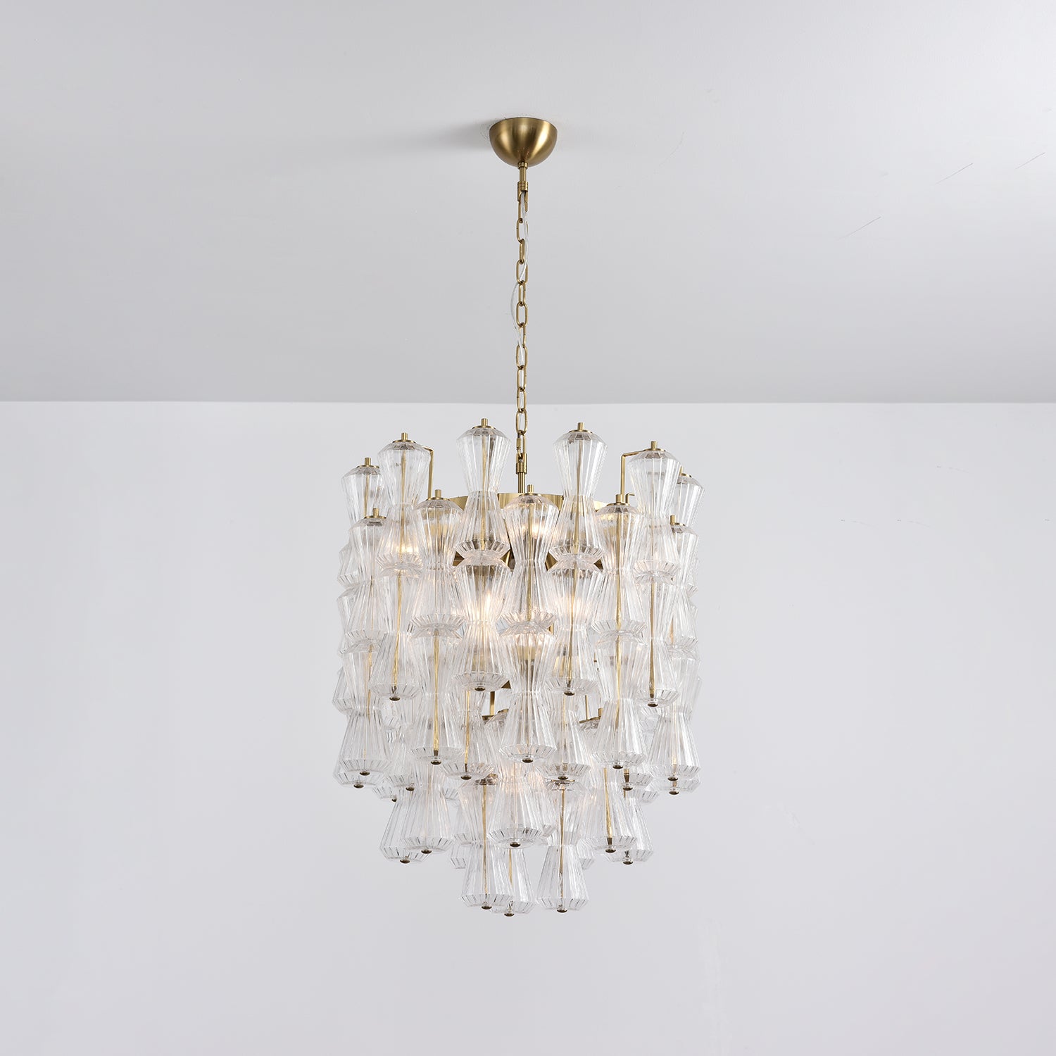 Aurora Chandelier Murano Glass Floral Cascade - Neutralighting