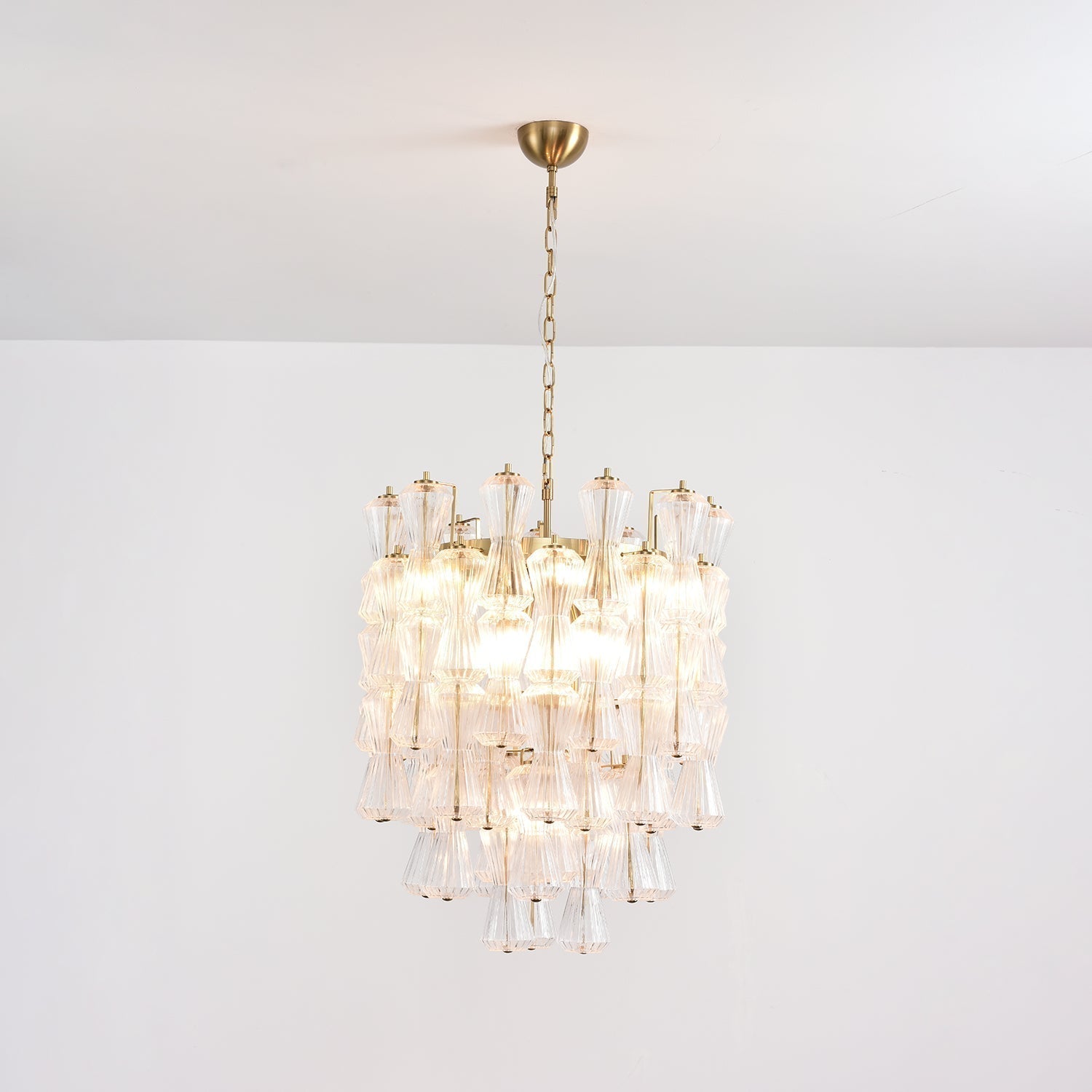 Aurora Chandelier Murano Glass Floral Cascade - Neutralighting