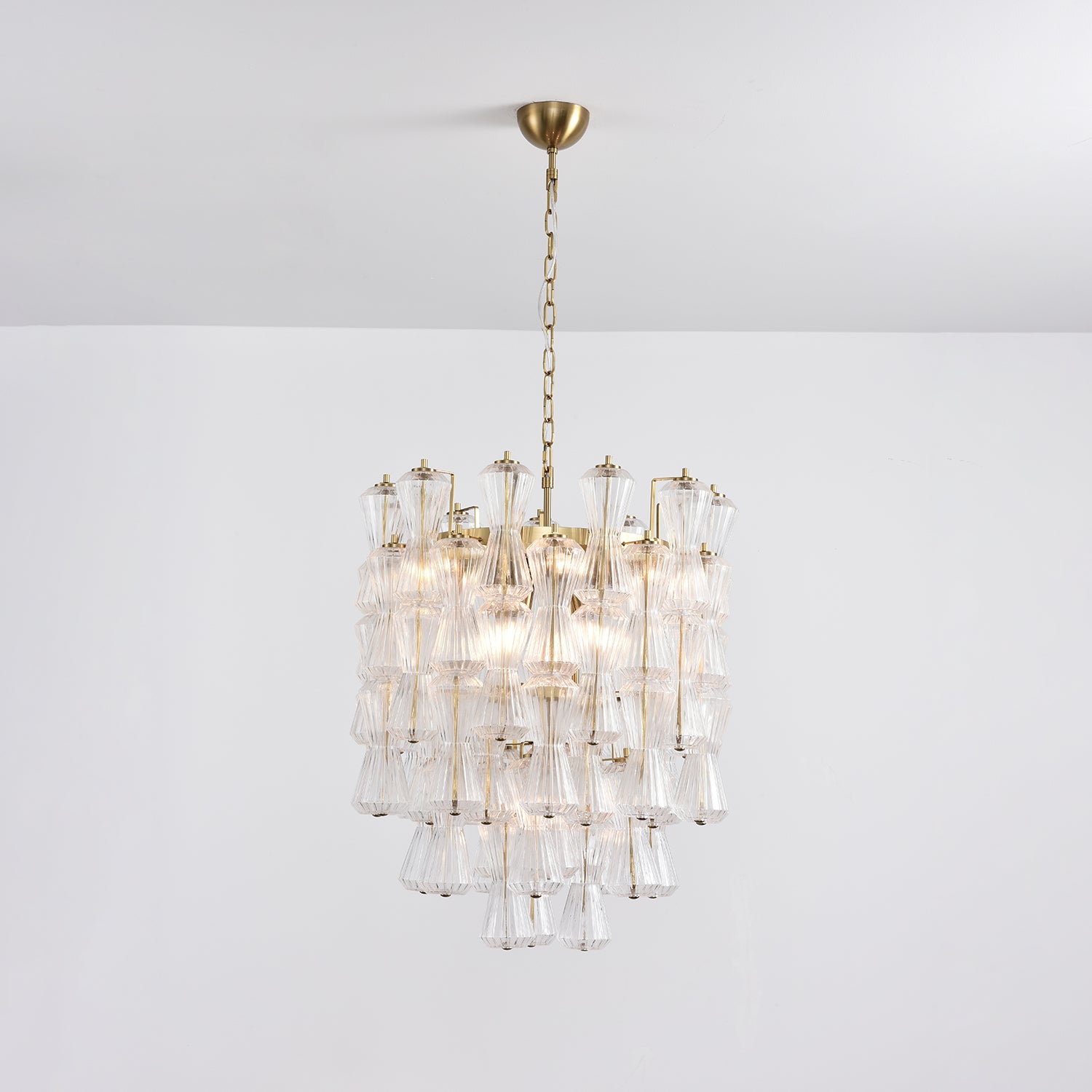 Aurora Chandelier Murano Glass Floral Cascade - Neutralighting