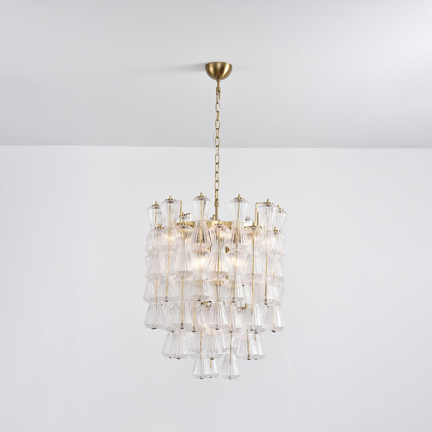 Aurora Chandelier Murano Glass Floral Cascade - Neutralighting