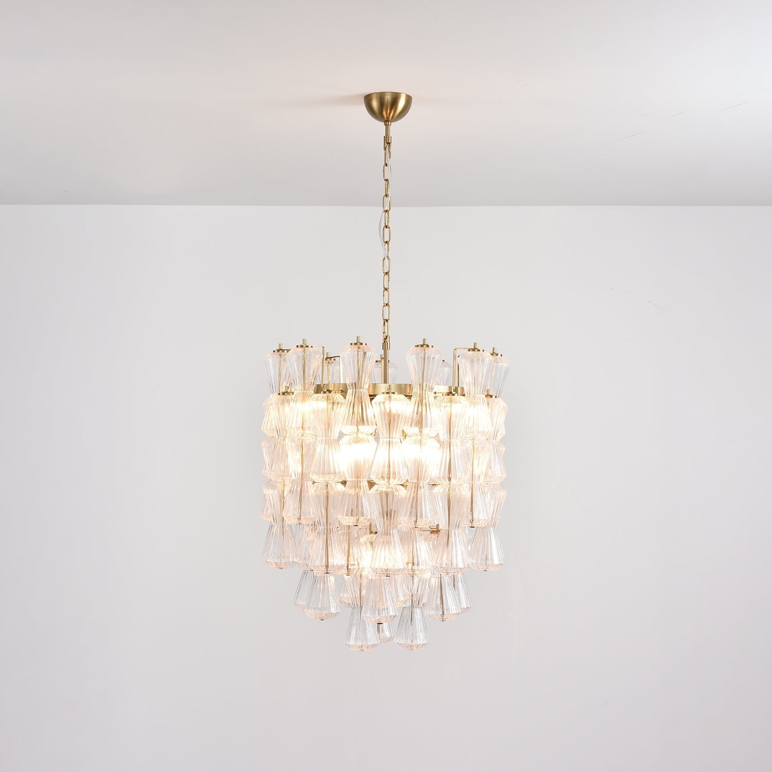 Aurora Chandelier Murano Glass Floral Cascade - Neutralighting