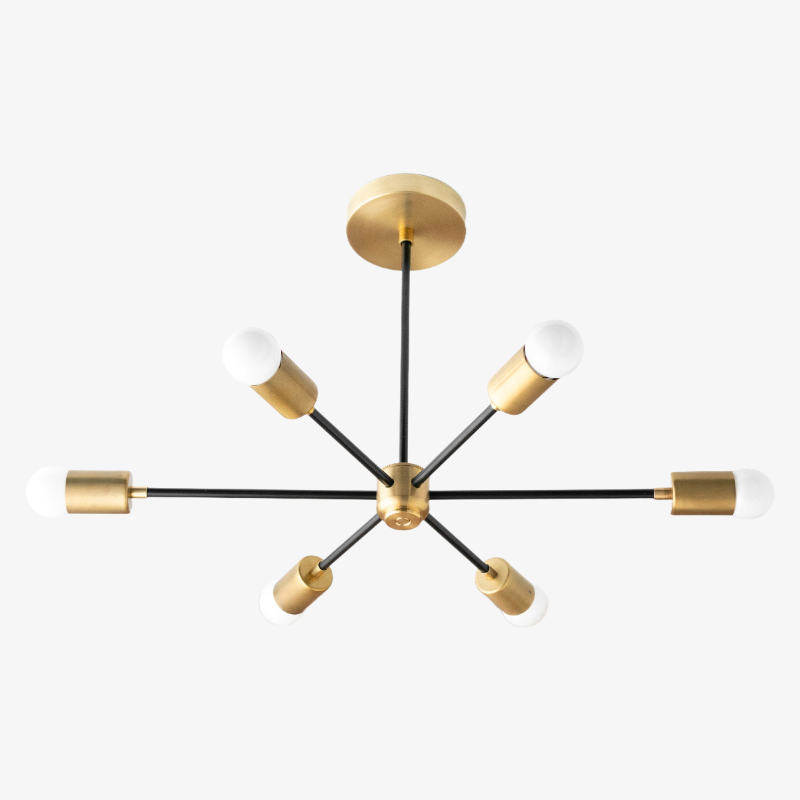 Mobilux Line Minimalistisches Design Metall-Pendelleuchte – Geometrische, moderne Lampe für den Essbereich