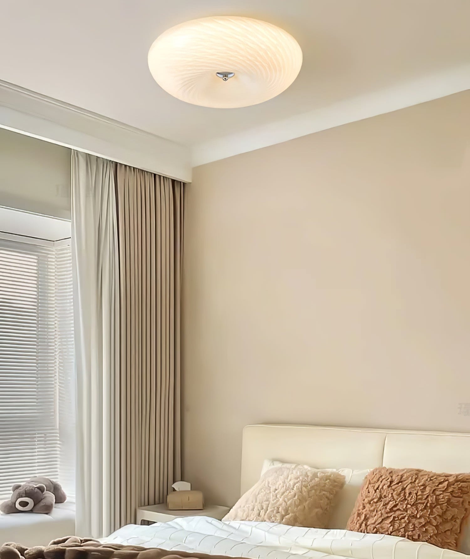 Comarion Moderne Minimalistische Kunstglas-Deckenleuchte-Letslighting