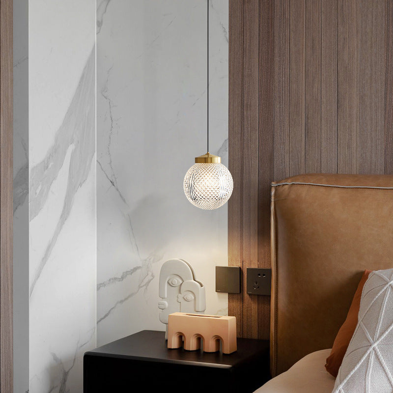 Valentina Moderne Pendelleuchte Kugel, Gold, Wohnzimmer, Metall Glas