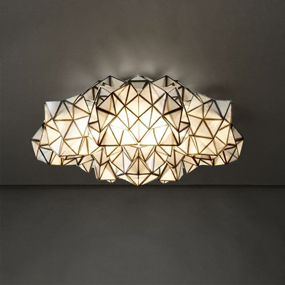 Arisha Modern Pendelleuchte Geometrisch Schlafzimm, 5 Farben, Metall Acryl