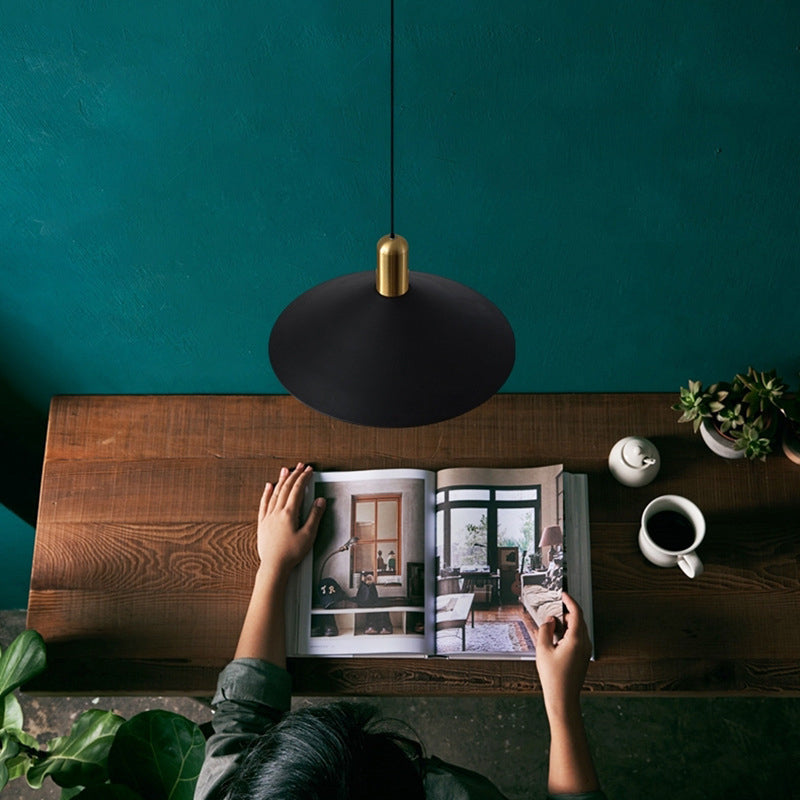 Aria Nodic  Pendelleuchte Kegel Schwarz/Gold/Weiß Esstisch