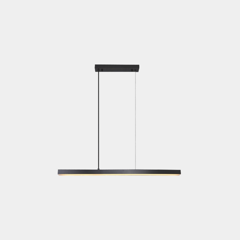 Pendelleuchte Messing Linear Dimmbar LED, Schwarz / Gold