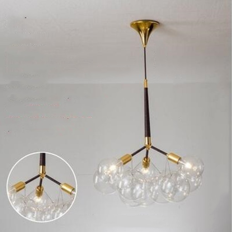 Valentina Nordic Luxury Bubble Pendelleuchte, Weiß/Schwarz/Kaffee