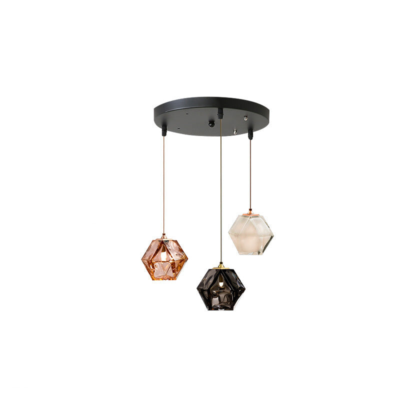 Valentina Design LED Pendelleuchte Metall/Glas Ess/Schlafzimmer