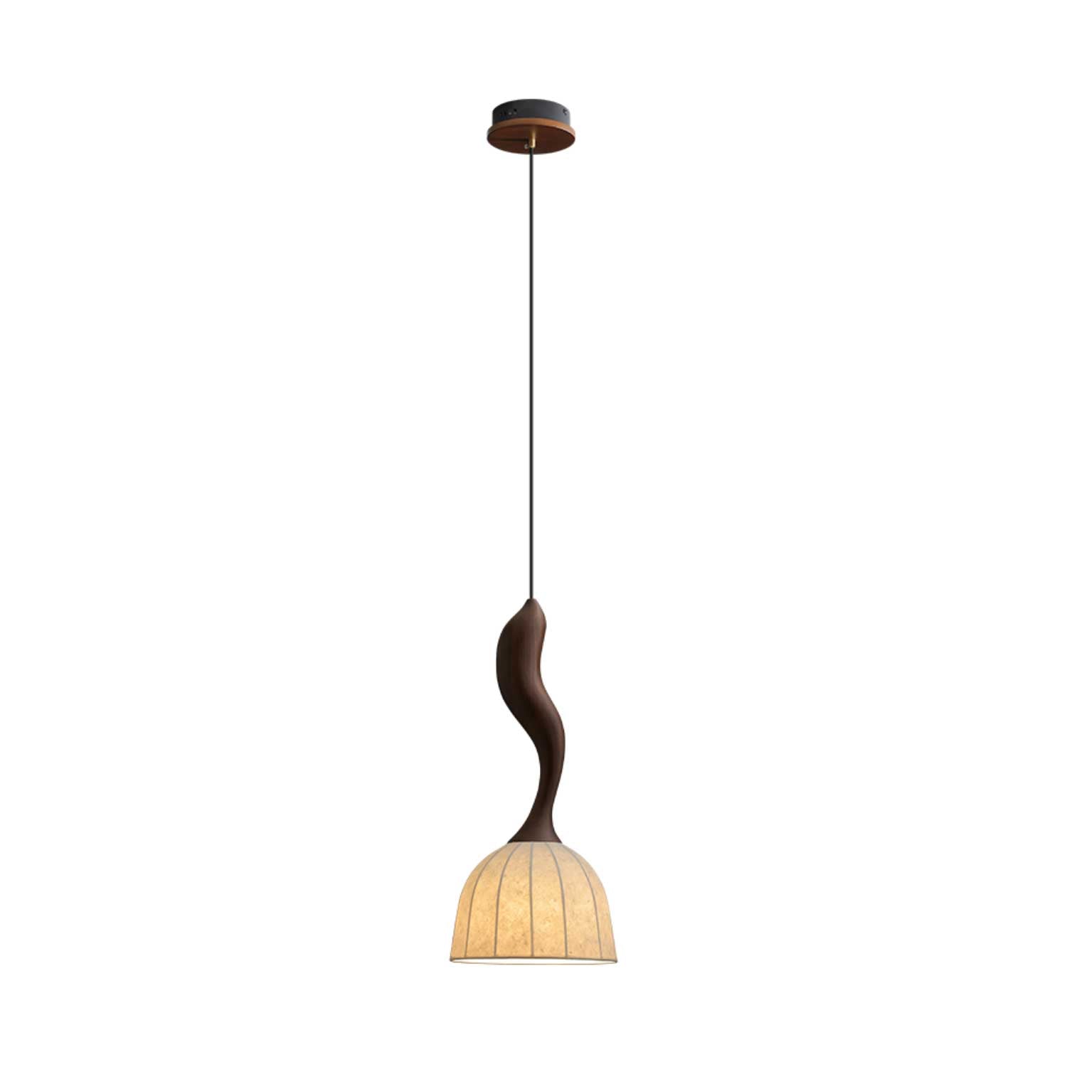 Colire Creativity Pendelleuchte aus Gedrehtem Holz-Letslighting
