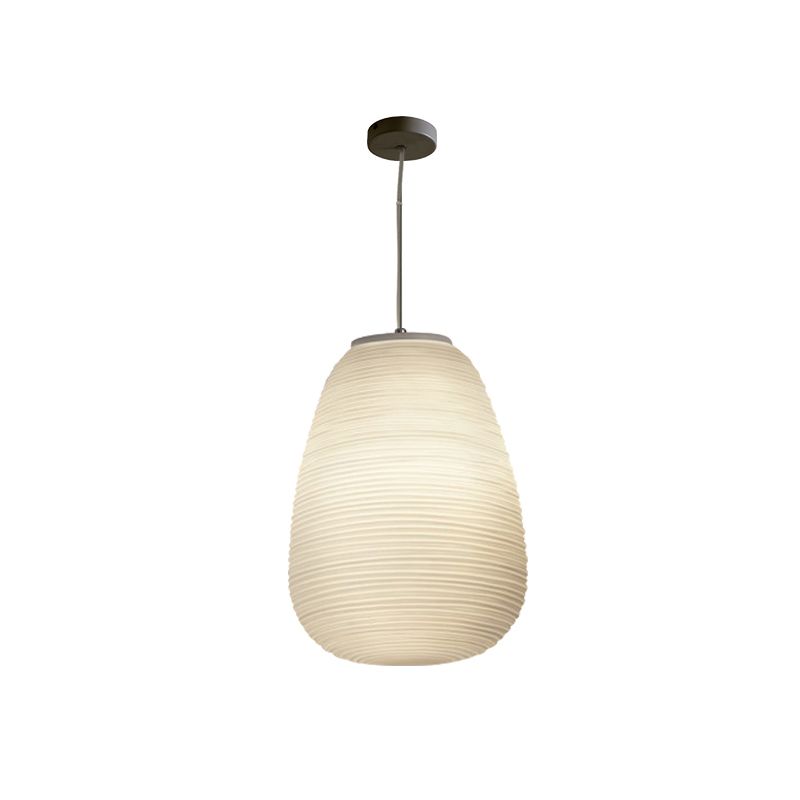 Ritta Designer Einfache LED Pendelleuchte Weiß Schlafzimmer Glas/Metall 3 Größen-Letslighting