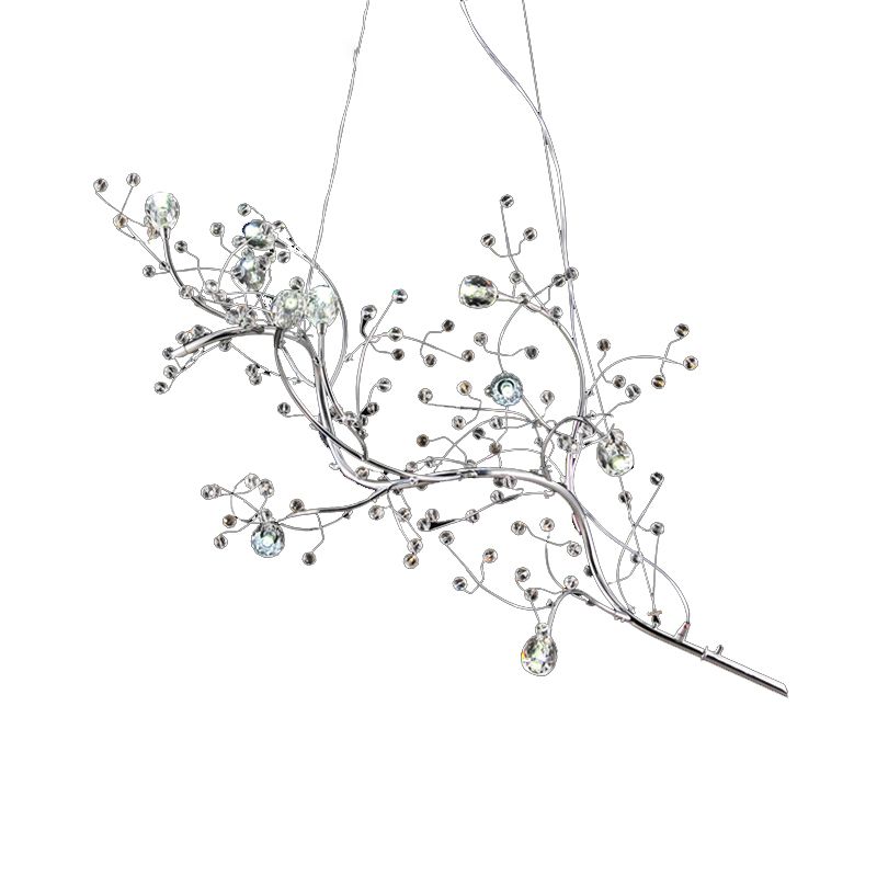 Olivia Design LED Pendelleuchte Gold/Silber Wohn/Schlaf/Esszimmer Metall&Kristall