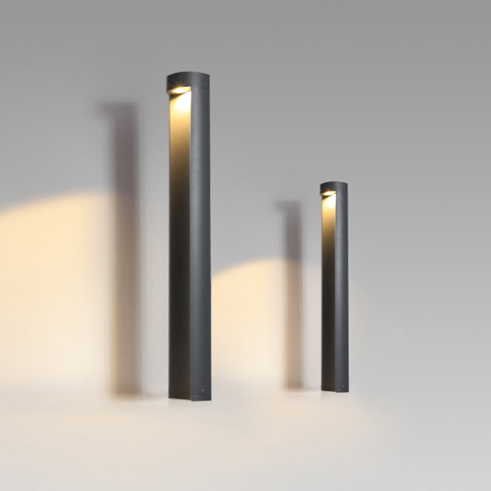 Ray Außen-Pollerleuchte Schwarz, Modern, Metall/Glas