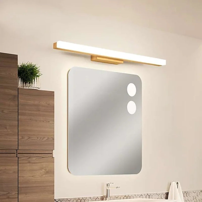 Arisha Modern Linear LED Wandleuchte Badezimmer/Wohnzimmer Holz