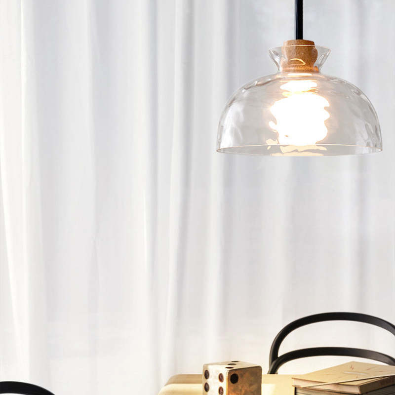 Arisha Modern LED Pendelleuchte Schale Weiß Esszimmer/Küche Glas