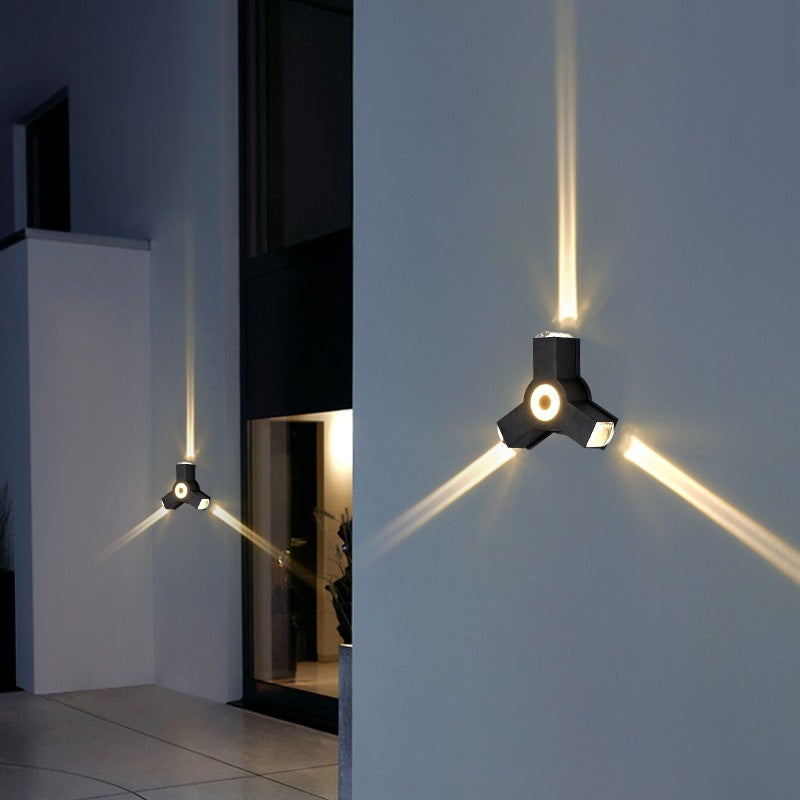 Ray Design LED Wandleuchte Innen/Außen Zweiflamming Wasserdicht Flur/Garten