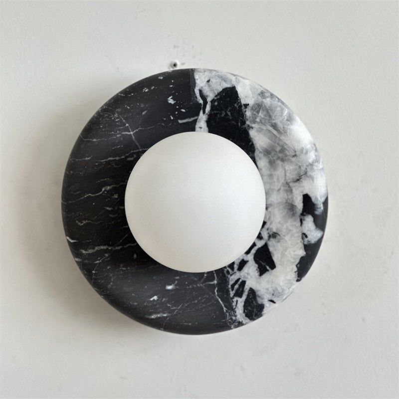 Uvinos Modern Minimalist Black Marble Sconce Wall Lamp - Letslighting