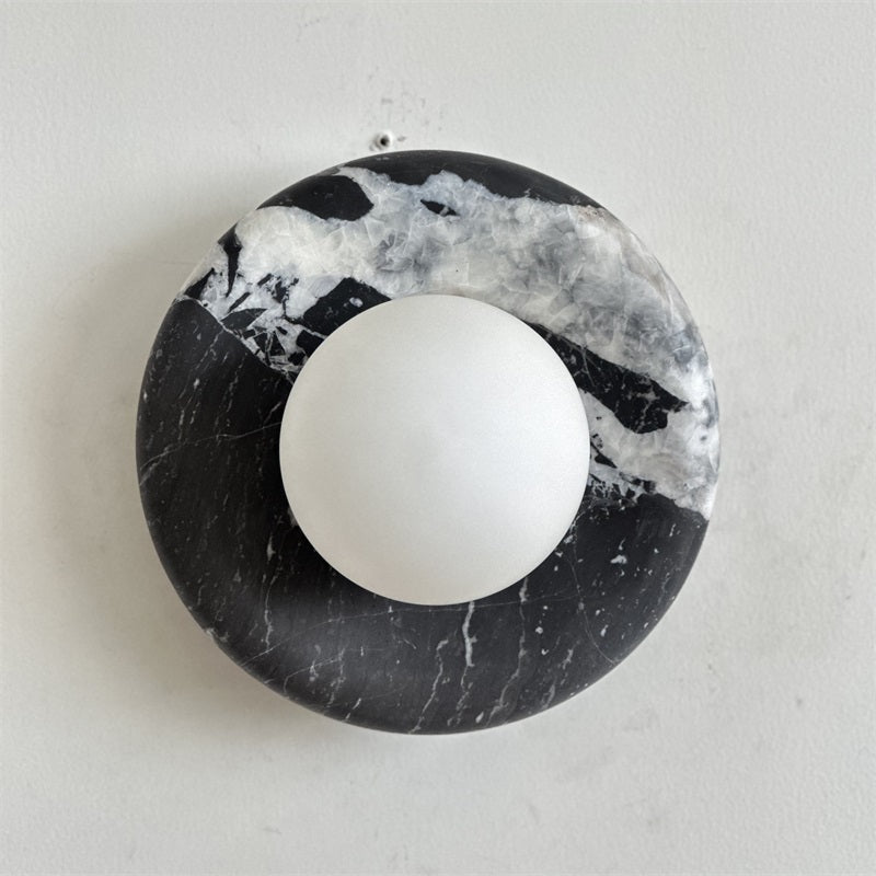 Uvinos Modern Minimalist Black Marble Sconce Wall Lamp - Letslighting