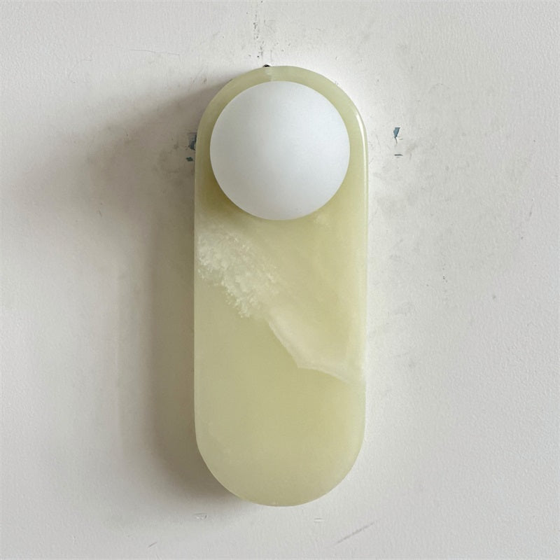 Syraeia Modern Minimalist Marble Jade Wall Lamp - Letslighting