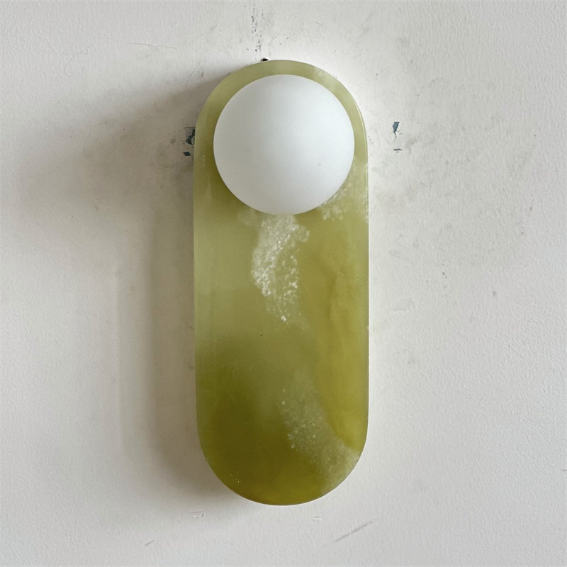 Syraeia Modern Minimalist Marble Jade Wall Lamp - Letslighting