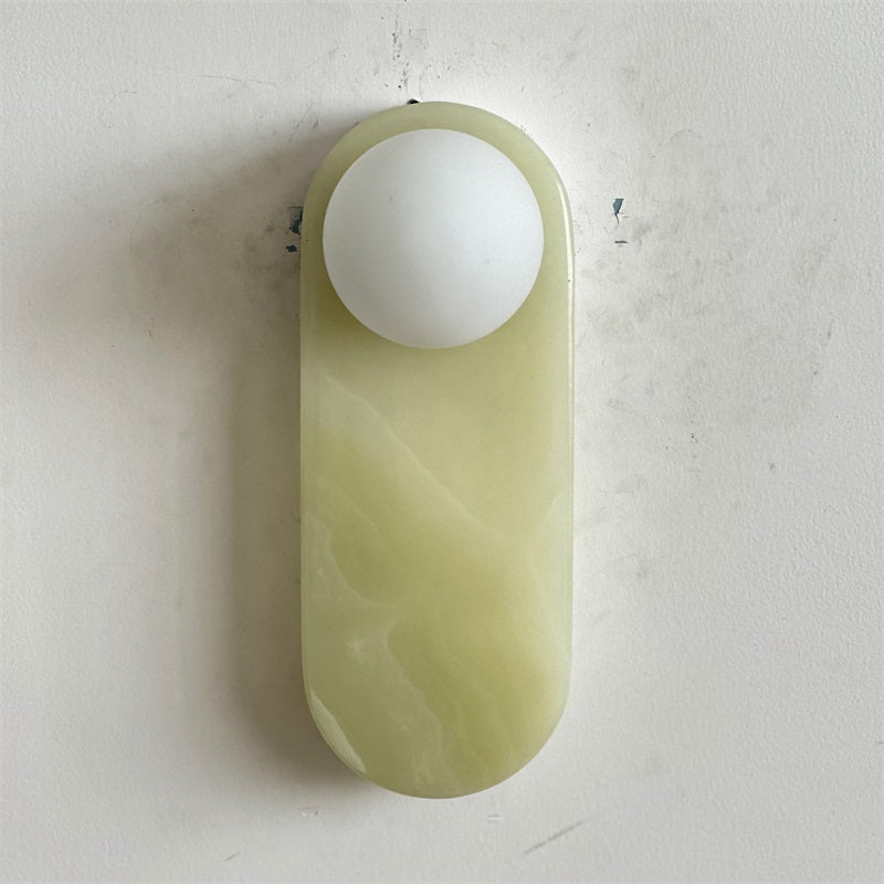 Syraeia Modern Minimalist Marble Jade Wall Lamp - Letslighting