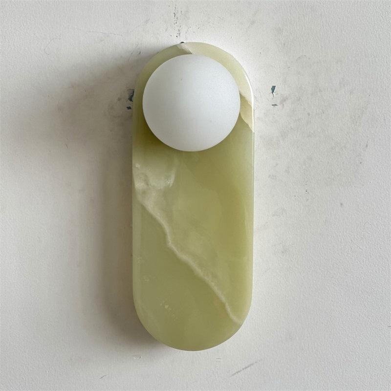 Syraeia Modern Minimalist Marble Jade Wall Lamp - Letslighting