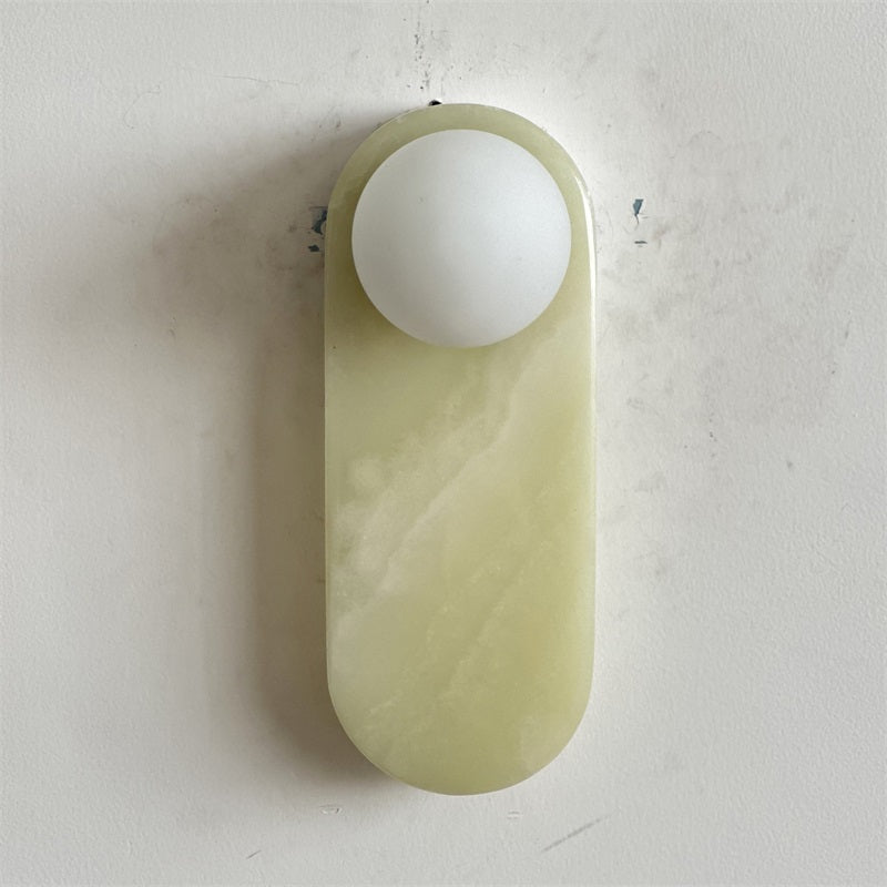 Syraeia Modern Minimalist Marble Jade Wall Lamp - Letslighting