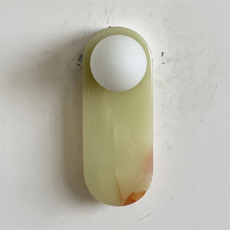 Syraeia Modern Minimalist Marble Jade Wall Lamp - Letslighting