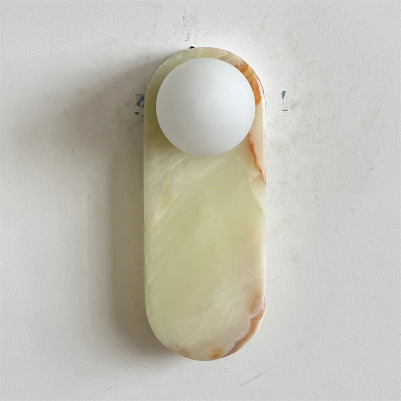 Syraeia Modern Minimalist Marble Jade Wall Lamp - Letslighting