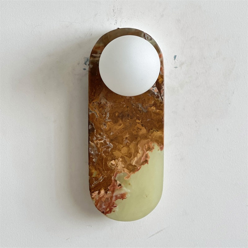 Syraeia Modern Minimalist Marble Jade Wall Lamp - Letslighting