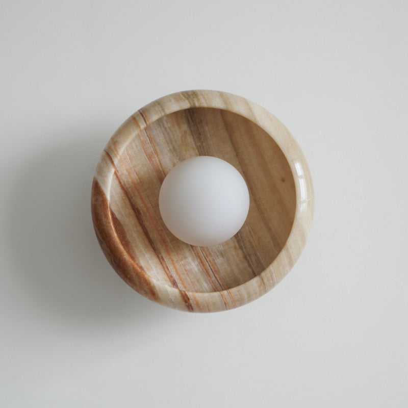 Onvix Wandleuchte aus Natur-Onyx-Letslighting