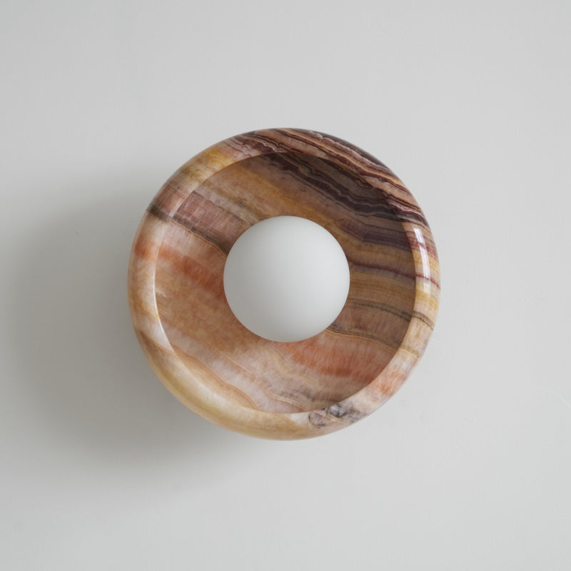 Onvix Wandleuchte aus Natur-Onyx-Letslighting
